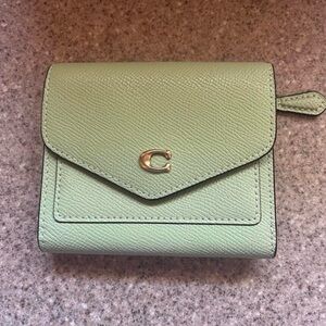 Coach Mint Green Leather Wallet